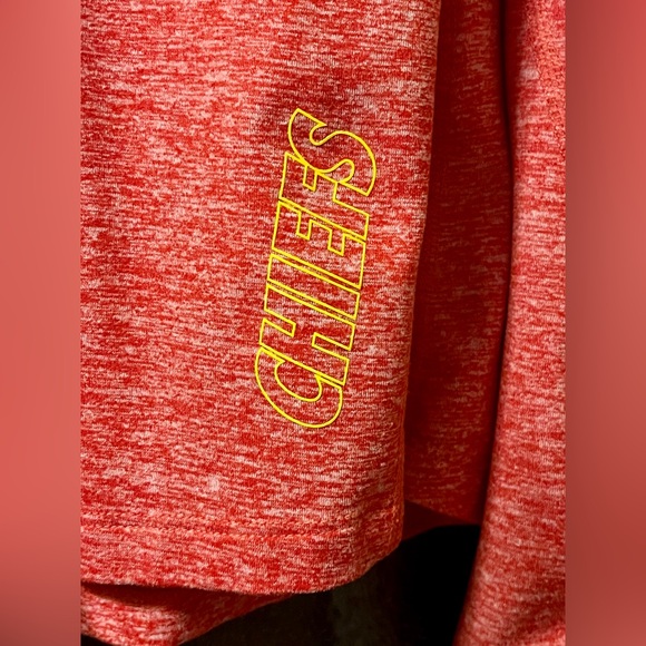 NIKE DRI-FIT NFL KC Chiefs Womens M 1/4 Zip Pullover Shirt Top Kansas City - Picture 3 of 10